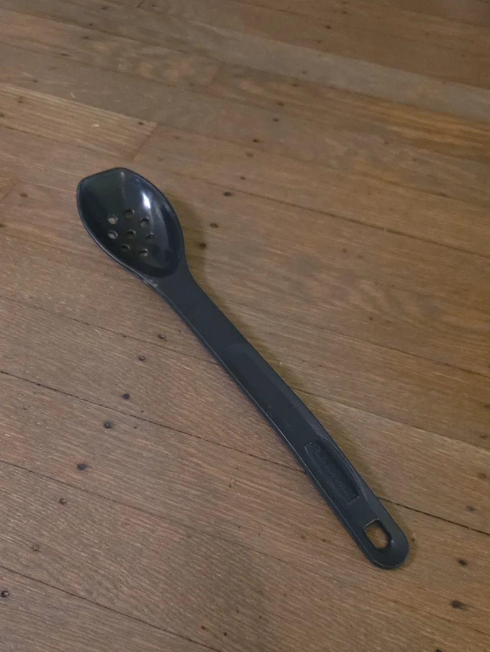 Rubbermaid Vintage #1974 Nylon Black Slotted Spoon for Serving and Draining